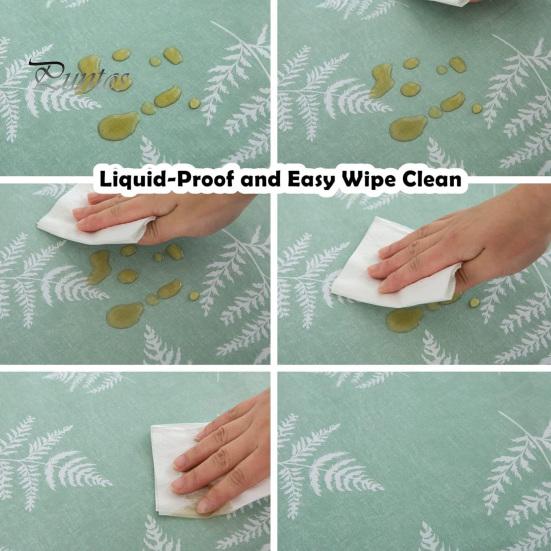 Эластичный чехол для стола в скандинавском стиле с принтом листьев, круглой формы, с фланелевой подкладкой, противоскользящий, простой в уходе, водонепроницаемый, защита стола, банкеты, вечеринки