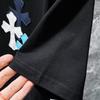 8551 CHROME HEARTS 2025 Летняя новая высококачественная хлопковая свободная футболка с круглым вырезом большого размера для мужчин и женщин, парная футболка
