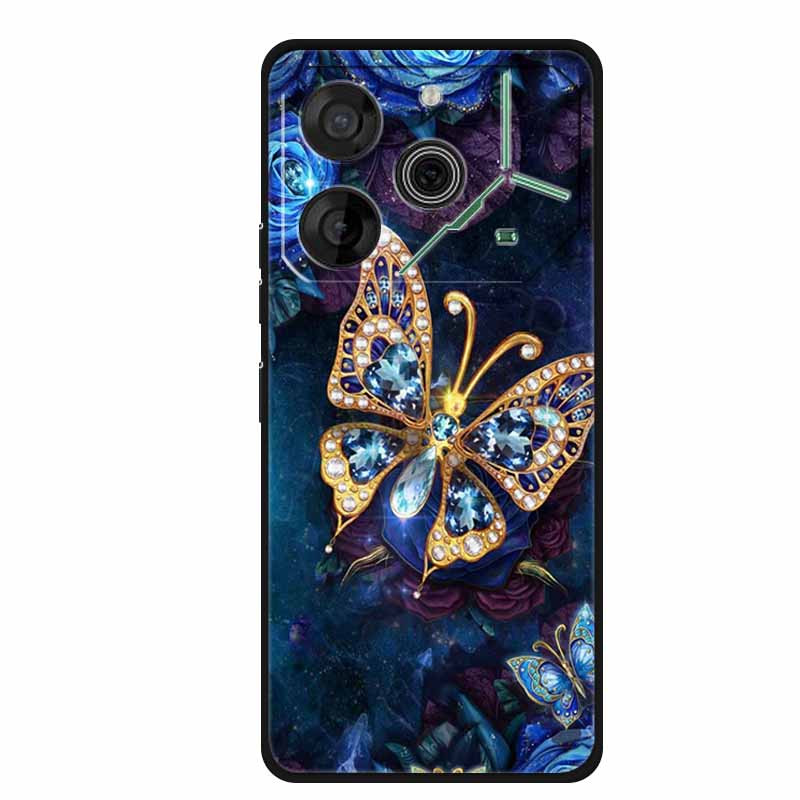 Чехол для Tecno Pova 6 Neo Животные ТПУ Мягкий Силикон Задняя Крышка Чехлы для Телефона для Tecno Pova 6Neo 6.78" Ударопрочный Волк Крутой funda