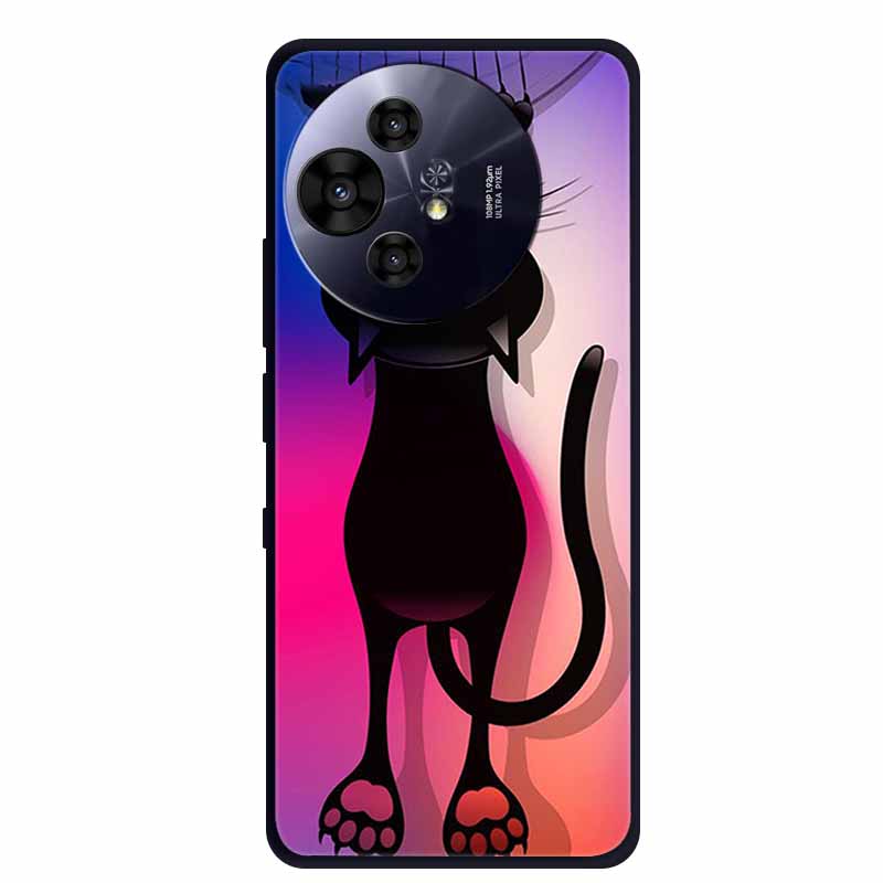 Для TCL 50 Pro NxtPaper 5G Чехол Черный Силиконовый Чехол для 50 Pro NxtPaper Защитный Чехол Coque для TCL 50 NxtPaper 5G TPU Чехлы