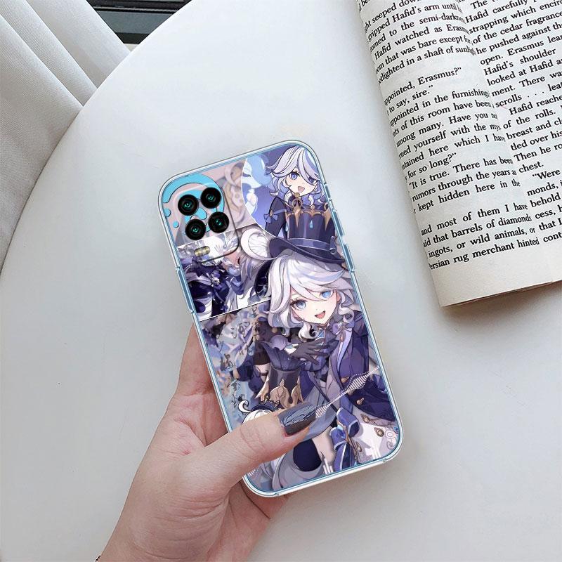 Прозрачный чехол для телефона Genshin Impact Furina для Motorola Moto G7 G8 G9 G84 G85 G73 G24 G15 Z2 Play Power Plus