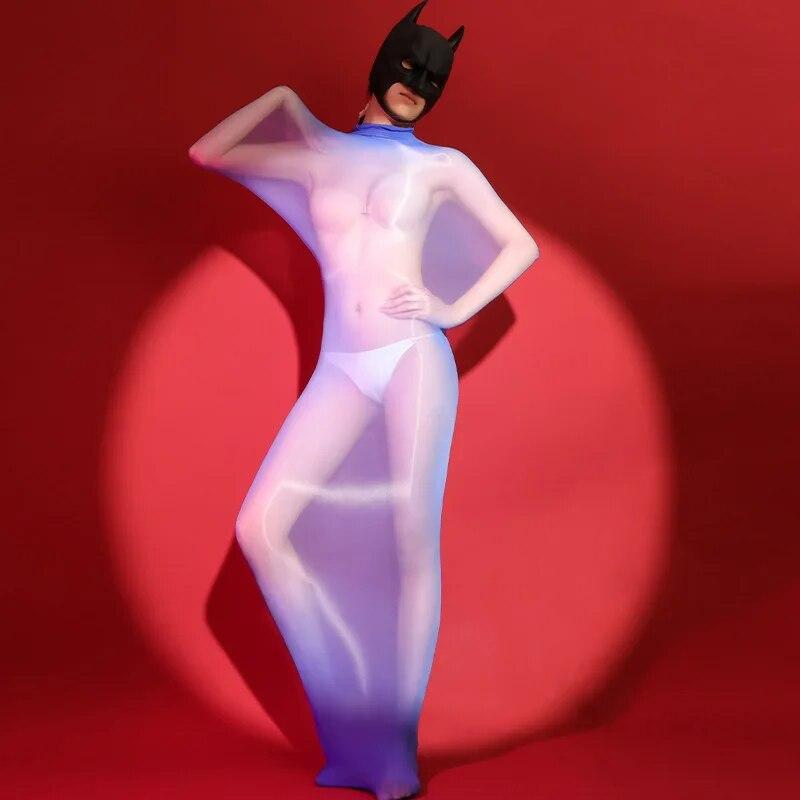 Масляные блестящие боди, ультратонкое прозрачное нижнее белье, глянцевые чулки для тела, женское сексуальное женское белье