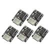 TP4057 1A 3.7V 4.2V Модуль зарядки USB Type C для литиевых аккумуляторов с защитой от перезаряда