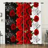 Соответствие цветов романтическая цветочная роза занавеска ткань волокно мода принт занавеска спальня кухня гостиная домашний декор 2 панели