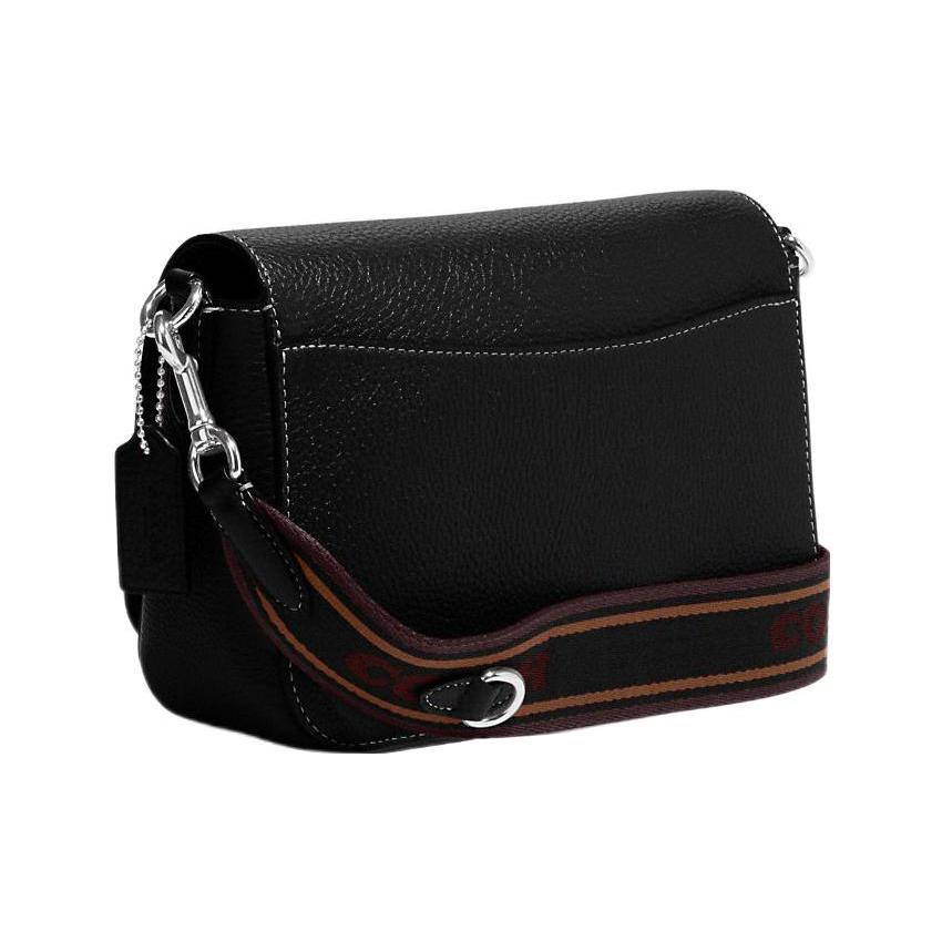 New COACH Leather Crossbody Bag, Shoulder Bag Women's Black CH252-SVA47