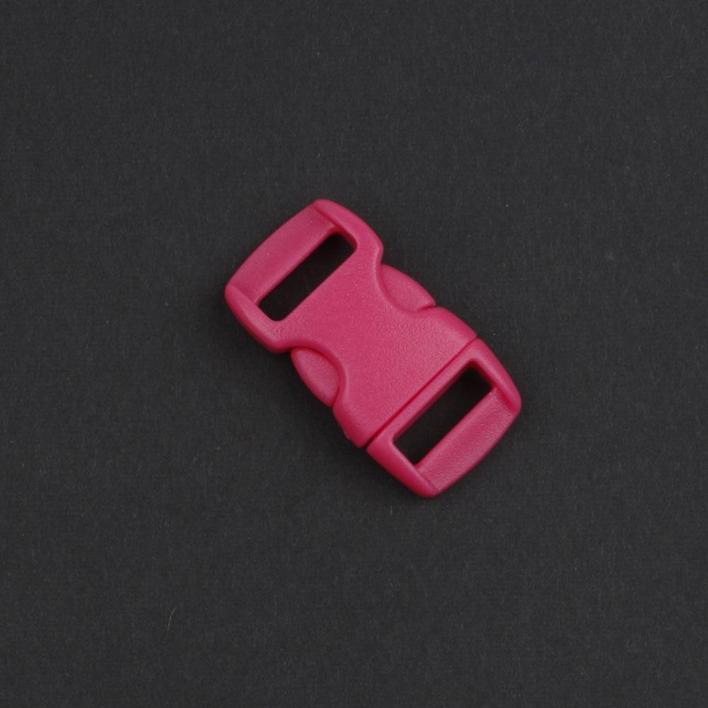 DIY Plastic Bracele Parachute 10mm 3/8" Side Release Buckle Outdoor Camp Paracord Webbing Strap