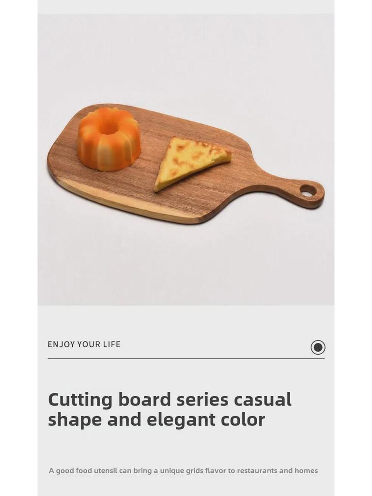 Acacia Wood Multipurpose Board: Bread, Baby Food, Fruit, Sushi, Pizza, Steak, and Cooked Foods