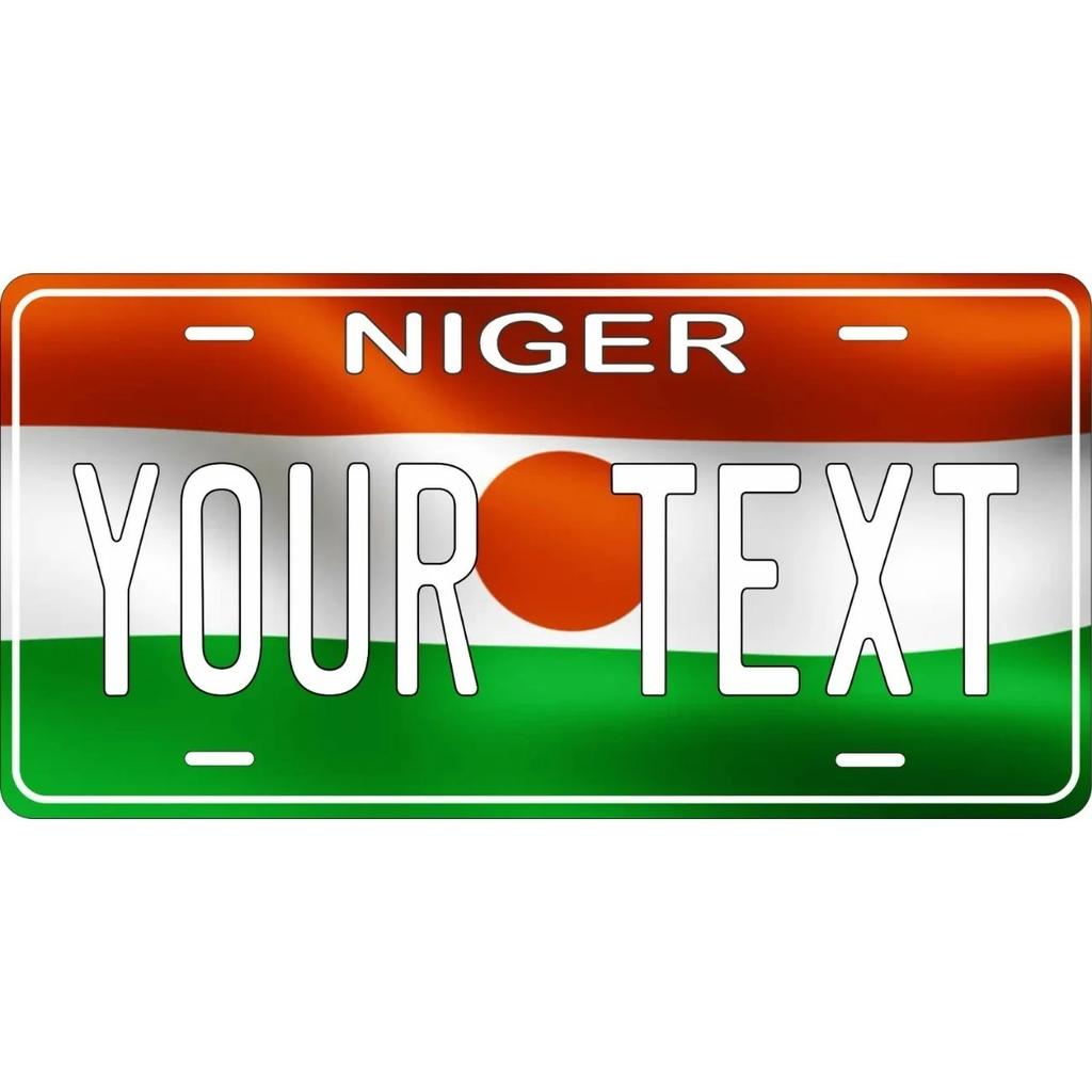 Custom Personalized Niger Flag Wave Decorative Tag Waterproof Dustproof Wall Hanging Ornament Home Decor