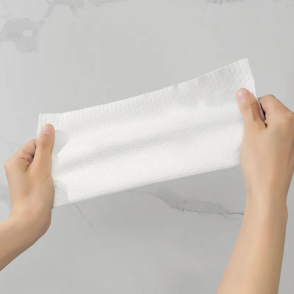 Non-woven Fabric Disposable Kitchen Paper Thickened Kitchen Dishcloth Rolls The Lazy