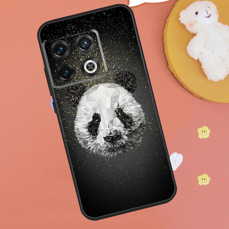 Cute Cartoon Panda Case For OnePlus Nord CE 4 2 3 Lite N10 N20 OnePlus 12 11 9 10 Pro 8T 9RT 10T 10R 12R Cover
