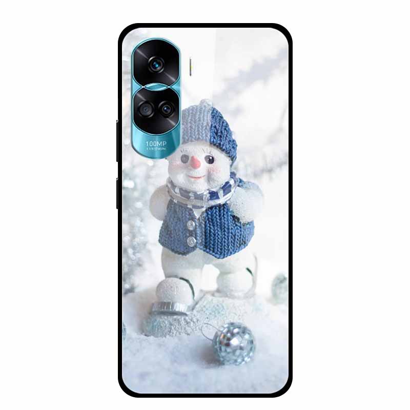 Чехол для Honor 90 Lite Honor90 Pro 5G Волк Кошки Закаленное Стекло Жесткие Чехлы для HuaWei HONOR 90 Pro 90Lite Защитный Роскошный Capa
