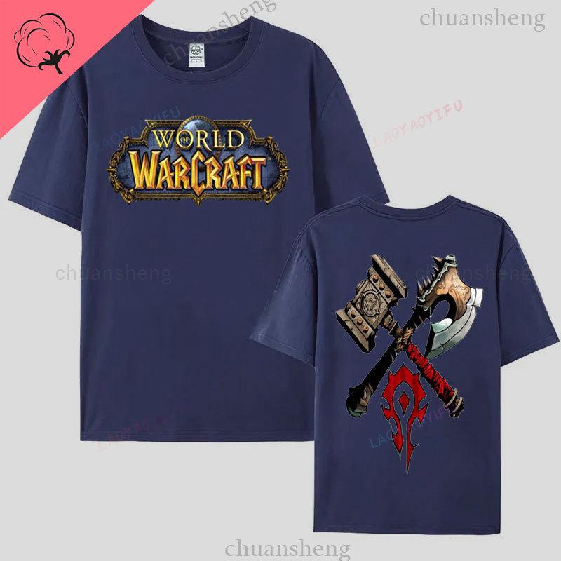 World of Warcraft Gaming T Shirt Hiphop Game Printed Tee Top Loose Comfort Clothing Summer Unisex Hot Sale Tees 100 Cotton