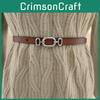 Handcrafted Waist Leather Belt For Women Alloy Clasp Designed Casual Wear Formal