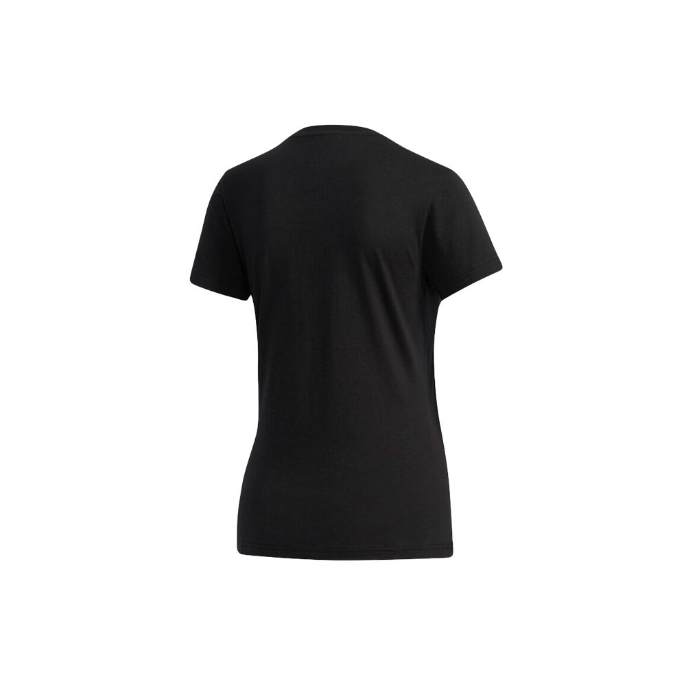 Adidas Neo Casual Sport Round Neck Short Sleeve T-Shirt Women Tops Black EI4724