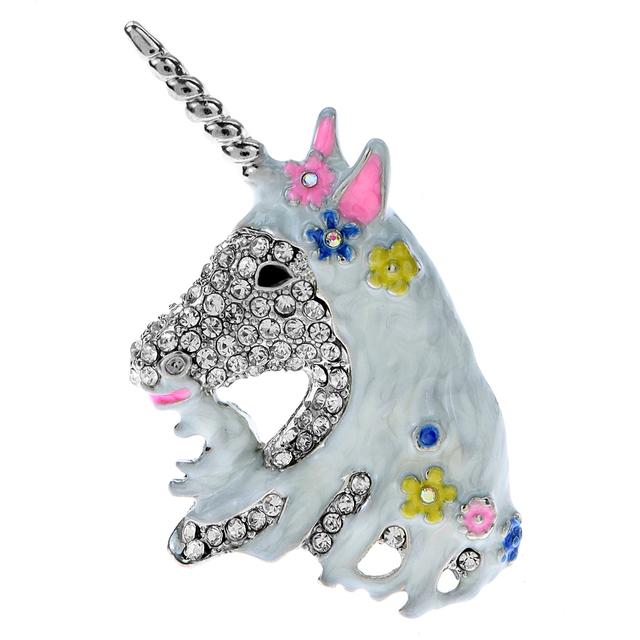Новые красивые броши с единорогом для женщин, сказочные сказки, булавка с животными, детские украшения для девочек, 2 цвета в наличии