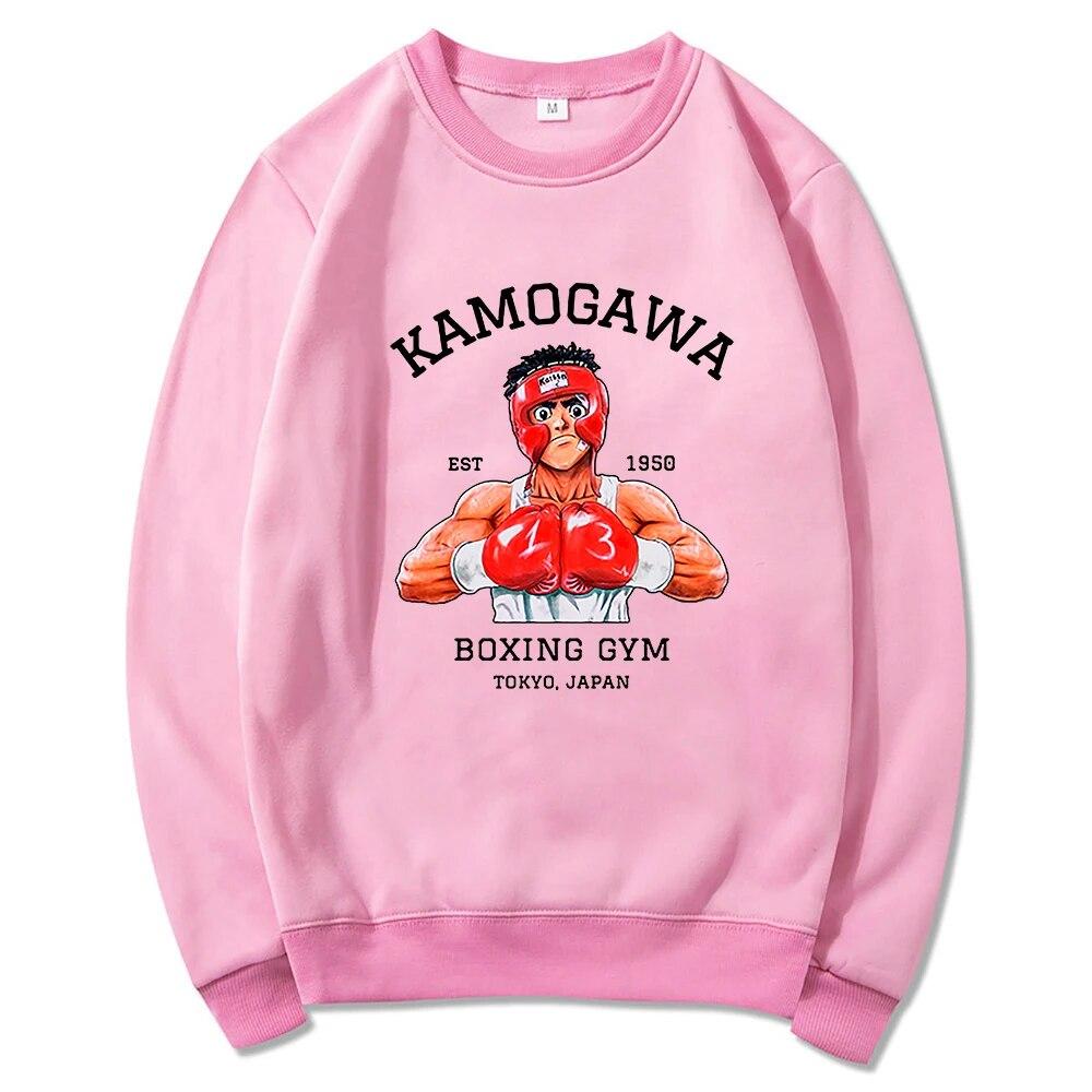 Anime Hajime No Ippo Kamogawa Boxing Gym Hoodies Winter Unisex Crew Neck Hoodie Spring/Autumn Classic Sweatshirt Harajuku Sudaderas