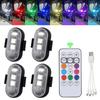 RGB Светодиодные Стробоскопы для Мотоцикла Сигнальный Огонь Светодиодная Вспышка Позиционный Беспроводной Свет Самолет Вертолет Предупреждающие Огни