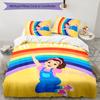 Ms Rachel 3pcs Bedding Set Duvet Cover Closure Includes 1 Duvet Cover & 2 Pillowcases for All Seasons Bedroom Home Dorm Decor