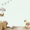 Heart Wallpaper White, Mint and Green 50x1000