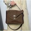 Осенние модные женские сумки в матовом кофейном цвете, сумка через плечо для поездок на работу, высококачественная сумка-мессенджер