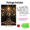 DIY Pearl and Diamond Painting Kit. Abstract Goddess Portrait. suitable for beginners. home wall decoration. handmade gift.