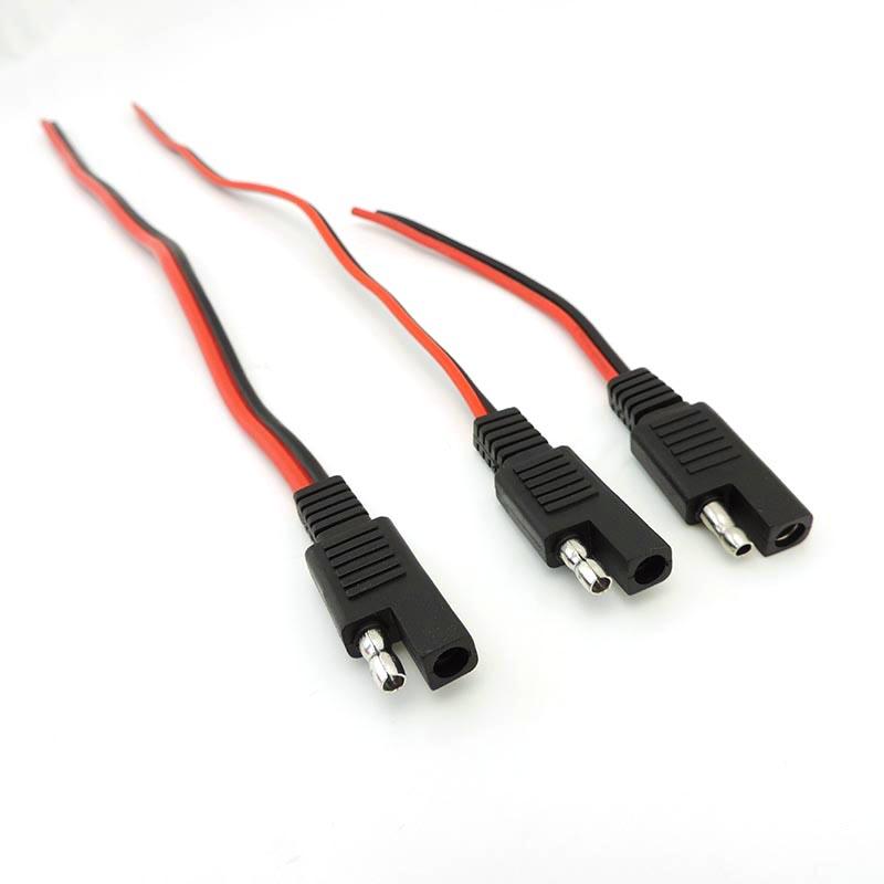 14AWG 18AWG Быстроразъемный медный кабель SAE Разъем питания Проводной кабель 10A 20A Крышка для солнечной панели Автомобильное расширение