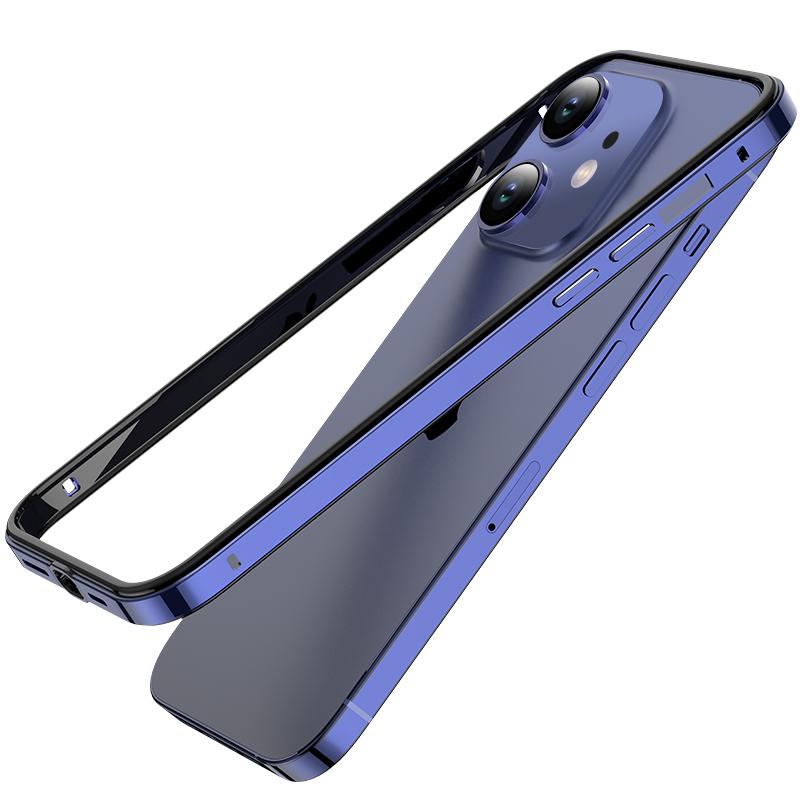 Чехол-бампер из алюминиевого сплава для iPhone 16 Pro Max 15 Pro 14 Plus 13 12 11 17, противоударный, однотонный, безрамный, с защитой углов от падения