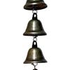 Vintage Hanging Wind Chime Weather-proof Metal Wind Bell Cluster with Chain Retro Outdoor Garden Patio 6/9 Bells Hanging Decoration Ornament