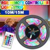 Светодиодная лента USB 2835 10M/15M RGB с дистанционным управлением, гибкая лента для ламп, подсветка экрана телевизора, диодная лента