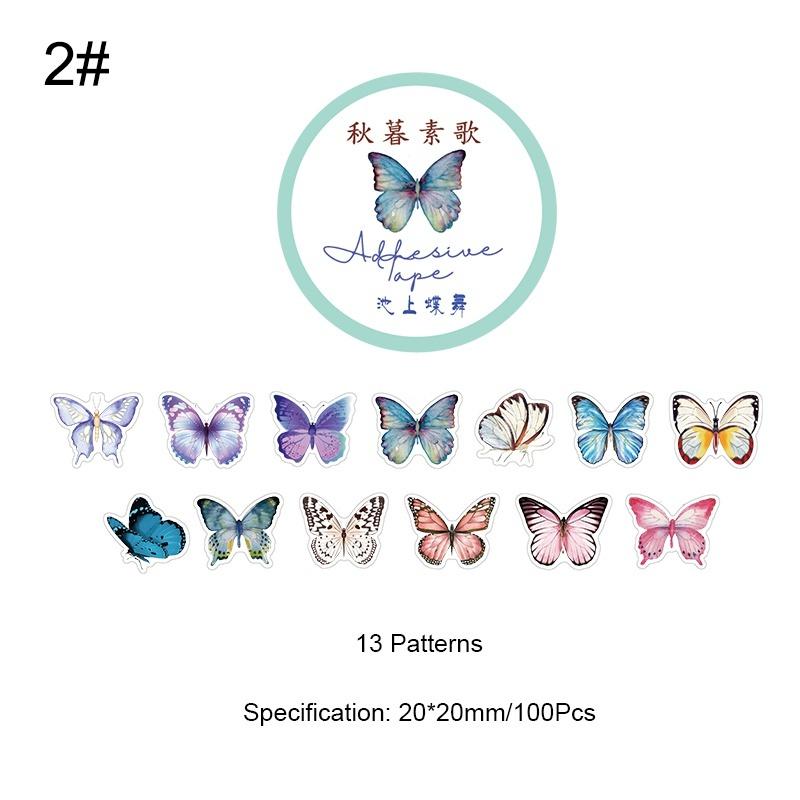 100 шт. наклейки для скрапбукинга, декоративные бумажные наклейки васи, дневник, сделай сам, наклейка для этикеток, журнальный альбом, канцелярские принадлежности