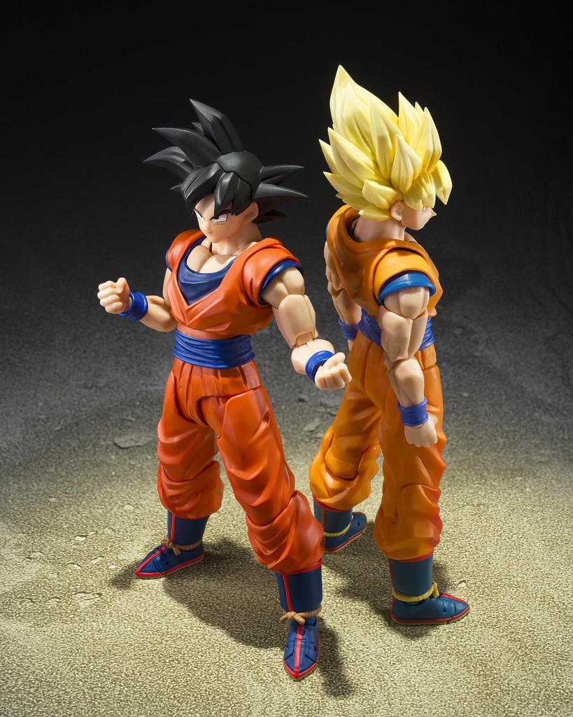 TAMASHII NATIONS Dragon Ball Z Son Goku 145mm PVC ABS Painted Action Figure S.H.Figuarts (Kind-hearted Saiyan) Approx. &