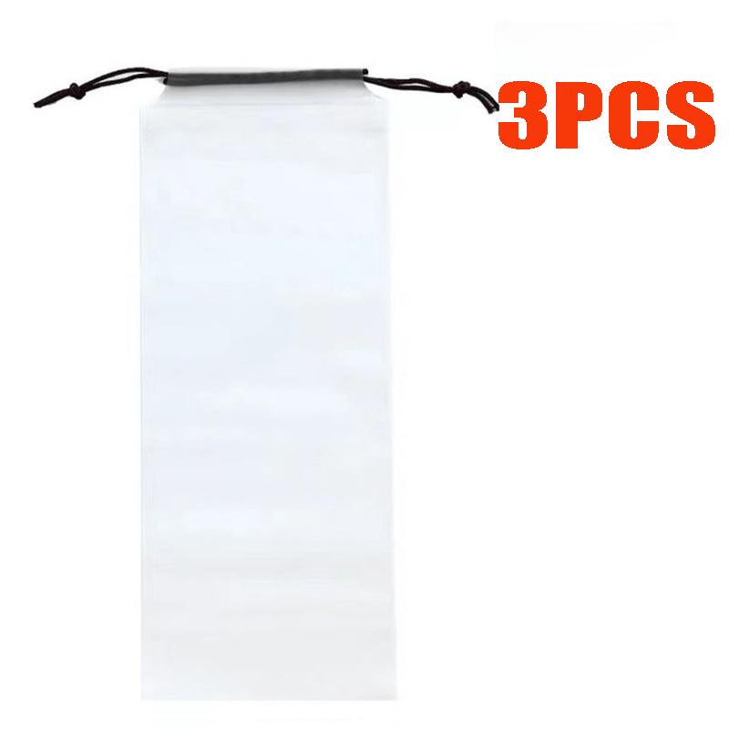 Сумка для хранения зонтика, прозрачный пластиковый водонепроницаемый чехол для зонтика, устойчивый к загрязнениям, многоразовые переносные сумки со шнурком для домашнего хранения