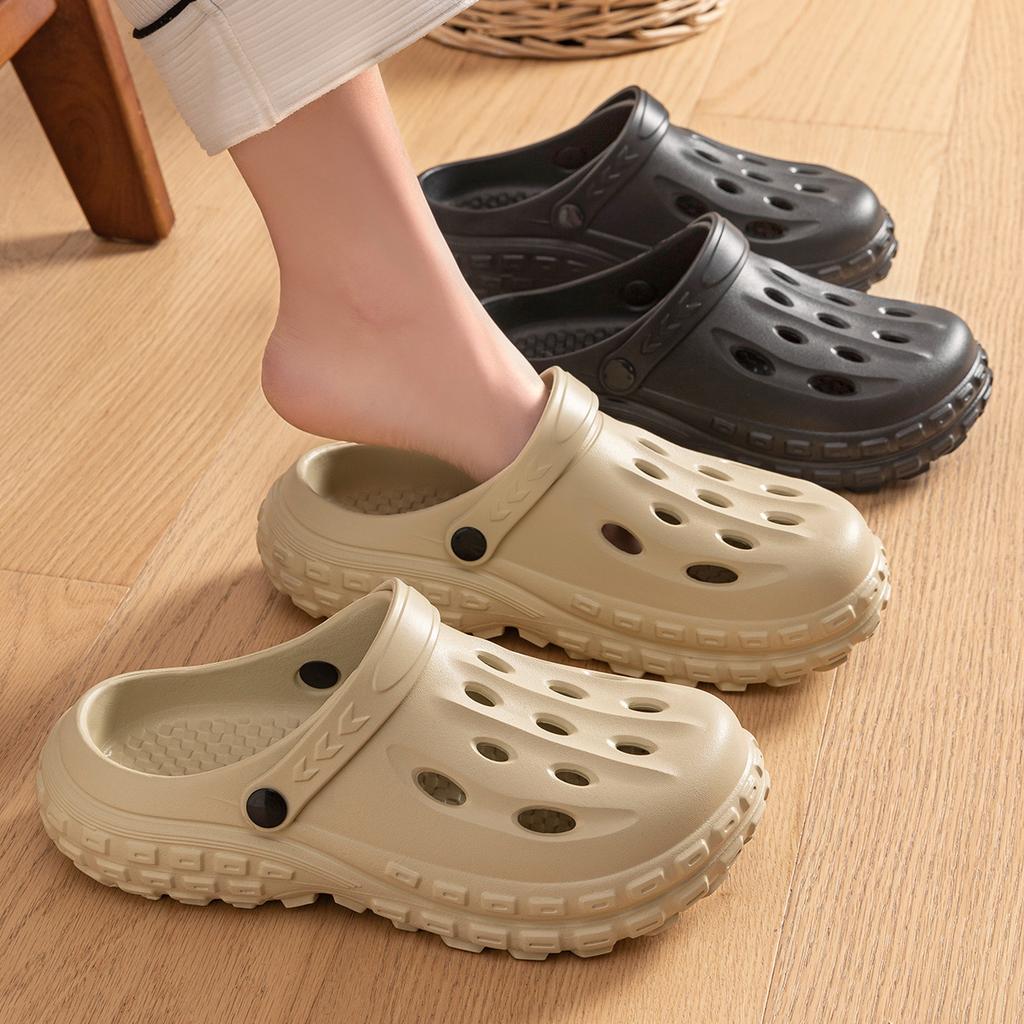 Платформа Женские Сабо Обувь Пляж Сад Толстая Подошва Сандалии Мода Удобные Нескользящие Тапочки Летние Для Дома Улицы Мужские Обувь с Отверстиями