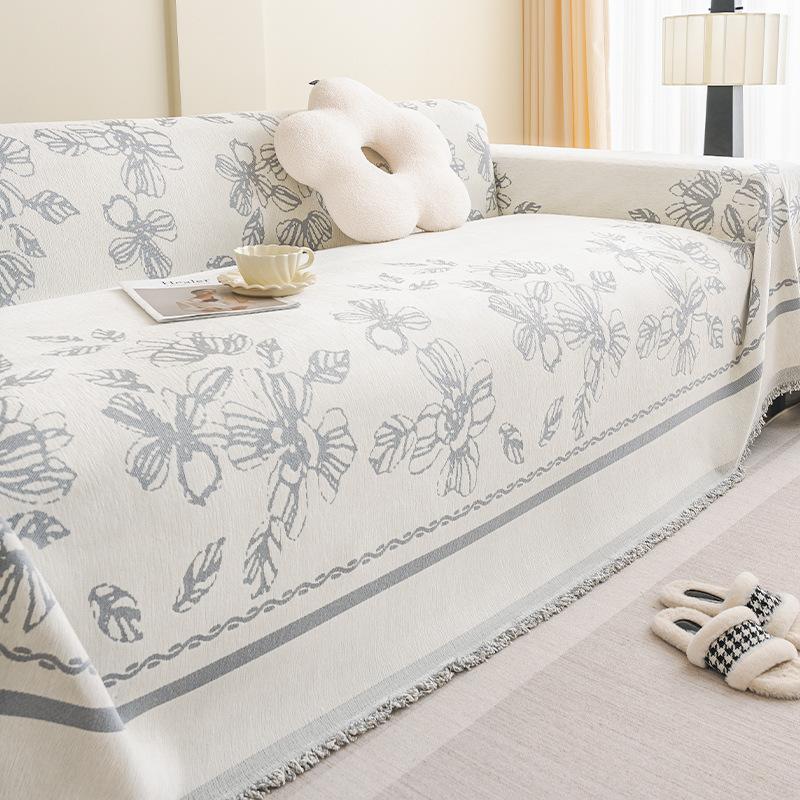 Chenille Sofa Towel Four Seasons Universal All-Inclusive Sofa Cover Dust Cover Living Room One Piece Sofa Cover Cloth Cushion