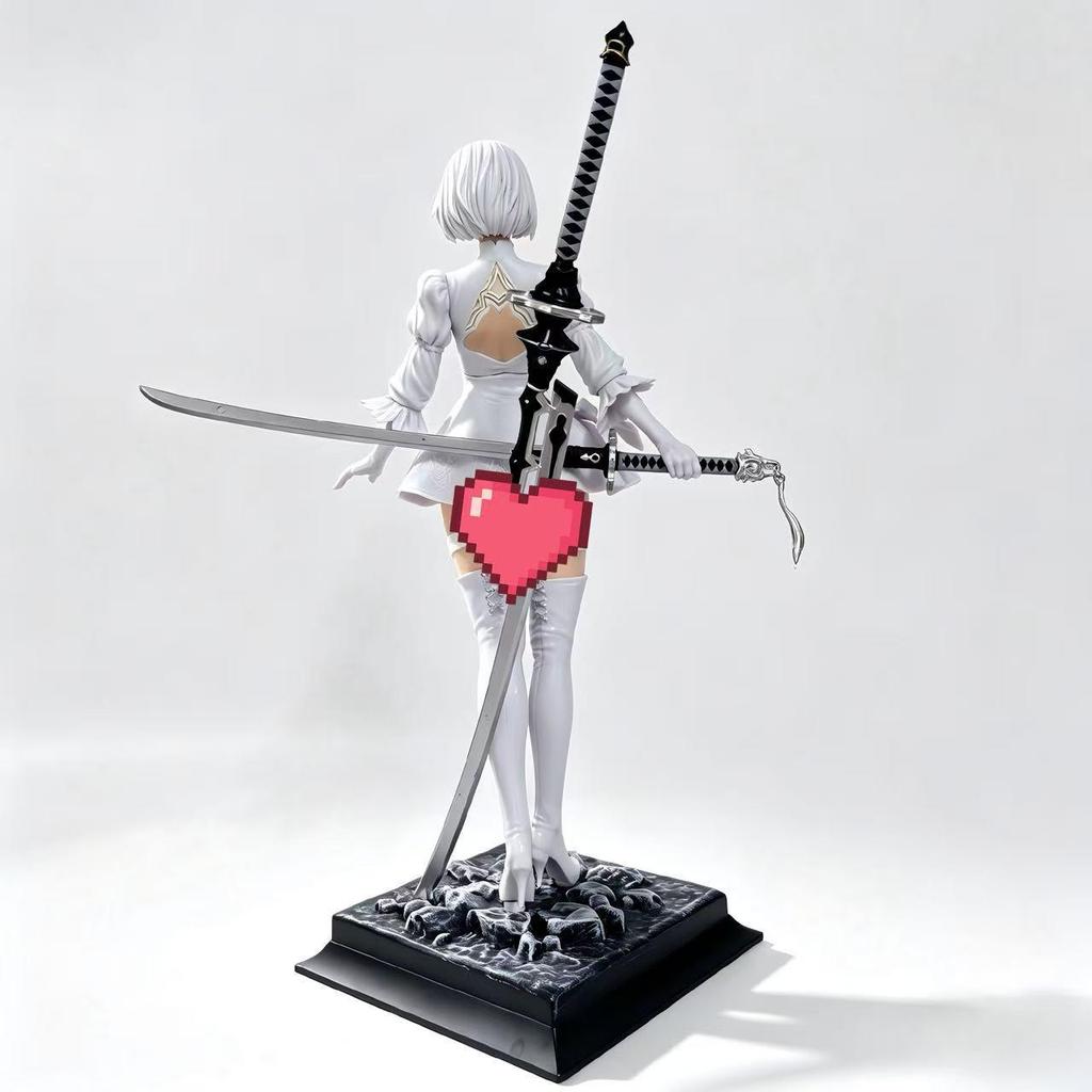 Отрицать: Автоматы YoRHa Нет. Аниме фигурка 2B Настольный чехол Украшение