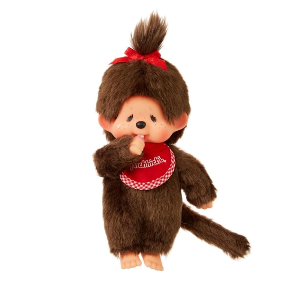 Sekiguchi Monchhichi Premium Standard S Girl Plush, Brown, 251117