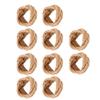 10PCS Woven Napkin Rings Set Jute Farmhouse Rustic Napkin Ring Holders Decor for Dinning Table Party Gathering Banquet