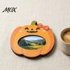 Ghost Shape Desktop Decor Halloween Wooden Photo Frame, Pumpkin/Ghost Picture Frame for Wall Theme Home Ornament Hanging or Display, Personalized