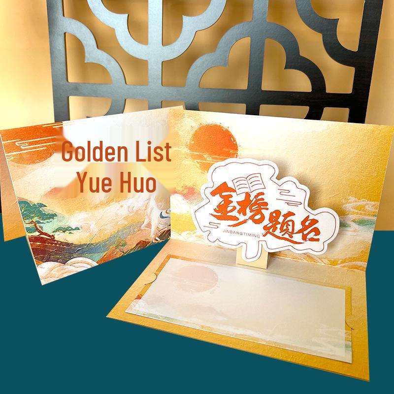 3D Future Expectations Greeting Card with Gratitude: 10-Year Growth, 18th Birthday, and Coming-of-Age Gift Set