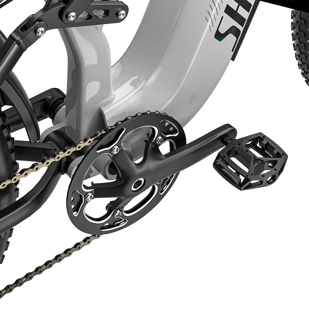 Shengmilo S600 Pro Adult All-Terrain Electric Bicycle 48V25AH Battery 90KM Max Range 2*1000W Dual Motor 45KM/H Top Speed No ABE E-Mountain Bike