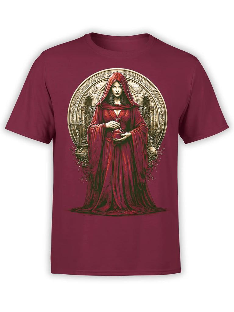 Crimson Sorceress Fantasy T-Shirt | Unisex