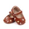 Baby Girl Princess Shoes High Quality Soft PU Embroidery Flower TPR Sole Anti-slip for Toddler Girl 0-12 Months 2023 New Fashion