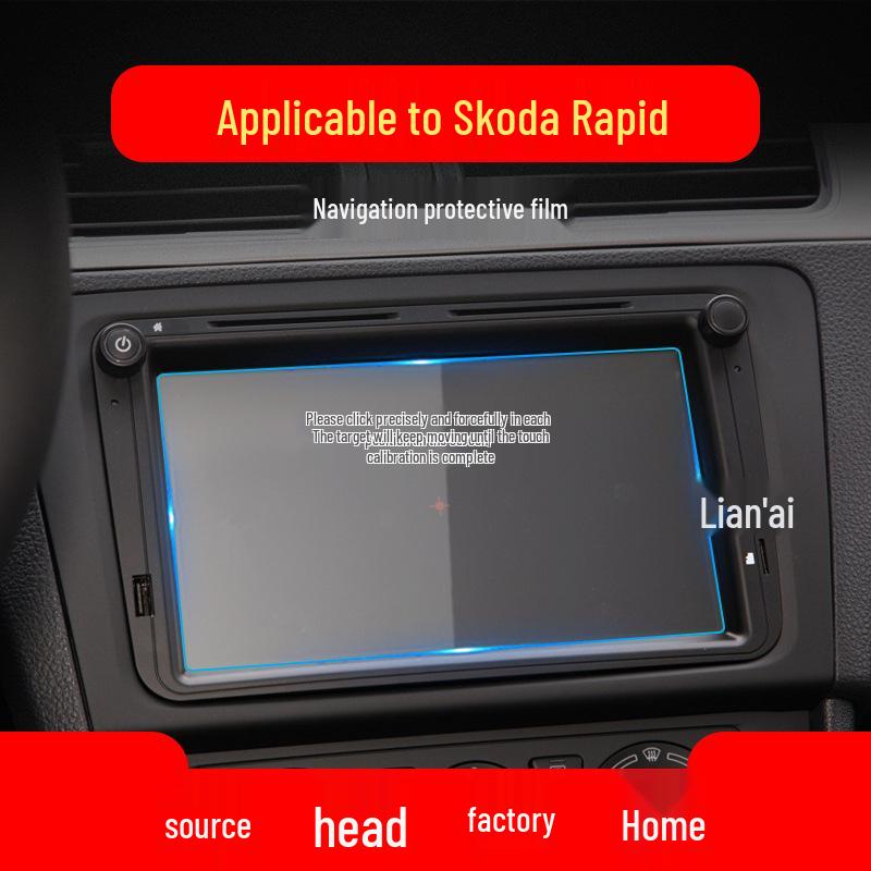 Закаленное стекло для Skoda Rapid, Kamiq, Yeti, Karoq - Центральный дисплей и приборная панель - Подходит для 25 моделей