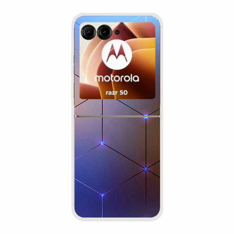 Чехол для Motorola Razr 50 Ultra Животные Жесткий Пластик ПК Задняя Крышка Телефона Для Motorola Moto Razr50 razr+ 2024 Прозрачный Coque