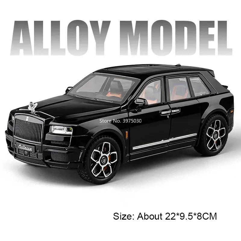 1:20 AE86 Rolls Royce Cullinan Model Cars Alloy Toy Wheel Steering Vehicle Light Music Pull Back Miniature Car Child Adult Gifts