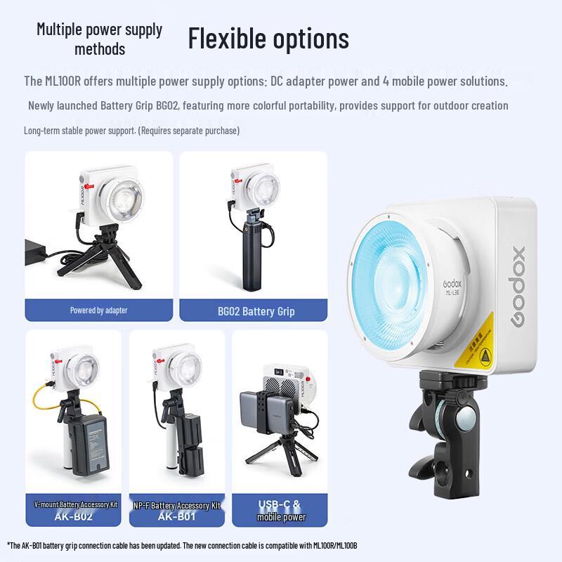 Godox ML100R RGB LED Видеосвет Комплект с рассеивателем