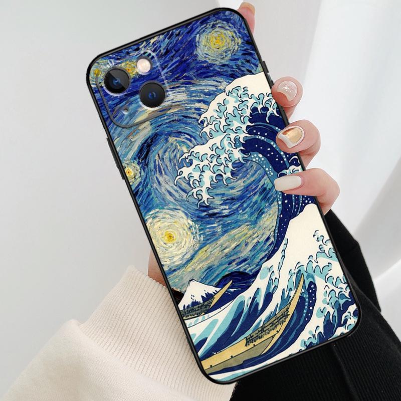 Чехол Van Gogh Звездная ночь Для iPhone 12 11 13 14 15 16 Pro Max Mini Чехол Для iPhone XR X XS Max Plus Чехол для телефона