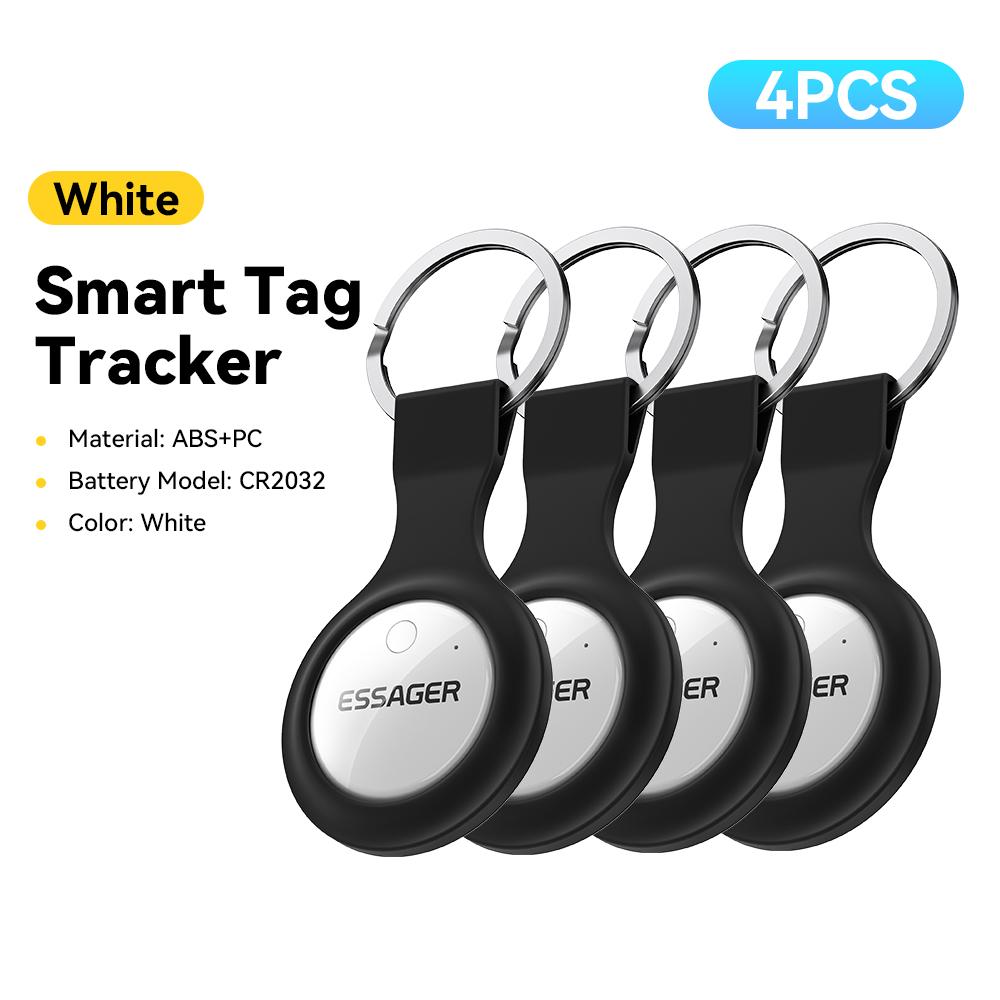 Essager Работает с Apple Find My Smart Tag - Bluetooth GPS-трекер для ключей, багажа и домашних животных, сертифицированное MFi устройство поиска от потери для iOS