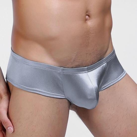 Мужские шорты-трусы с низкой посадкой, U-образные, дышащие трусы, однотонные, с высокой эластичностью, дышащее боксерское нижнее белье