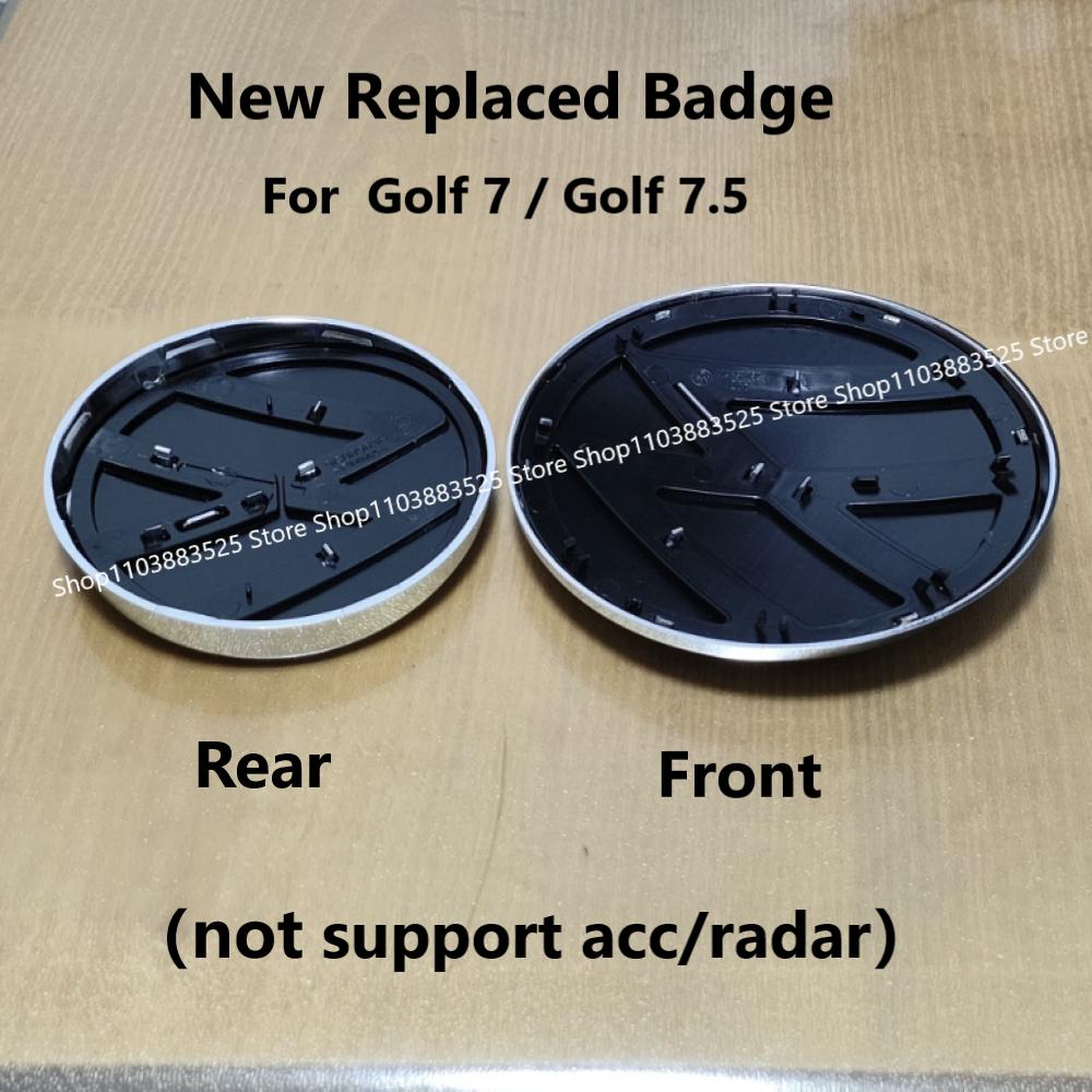 MPSGW1 No Acc New Style font Replace Style Front Grille Logo Emblem and Rear Trunk Badge Sticker for VW Golf 7.5 MK7.5 GTI Golf 7 MK7